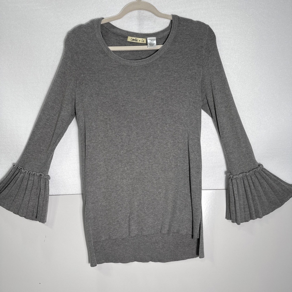 Camille & Co Womens  Long Sleeve Shirt‎ Top Size Small Cotton/Rayon
